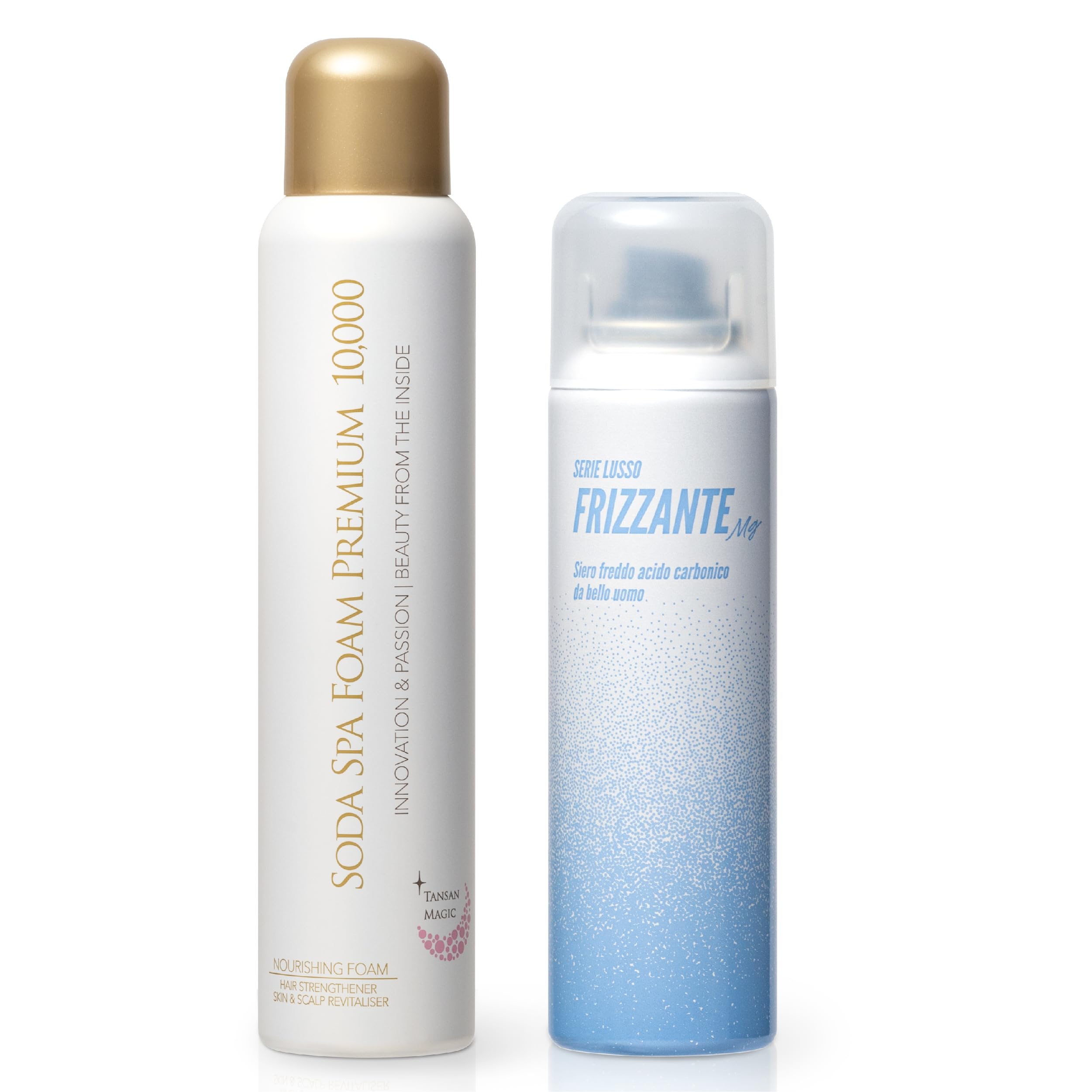 1 x Soda Spa Foam Premium 10,000 + 1 x FRIZZANTE Mg, Carbonating Pack, All-in-One Serum, Skin Care, Men, 10,000 ppm, Toyo Carbonating Institute Soda Spa Foam Premium 10,000 x 1 + FRIZZANTE Mg x 1 [Set]
