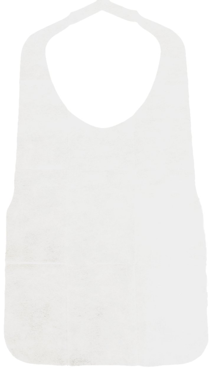 [Mizohata Shikou] Disposable Soft Aprons, White (Non-Woven Type), Pack of 200, white