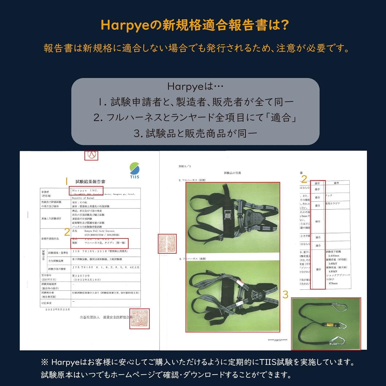 HARPYE 【Выполнено соответствие новому стандарту】 Легкий двойной ремень безопасности из алюминиевого сплава [Комплект из 2 предметов], Полный комплект ремня безопасности для туловища / Поддерживающий ремень для тела с пряжкой в одно касание, ремень безопасности при падении, фото 6