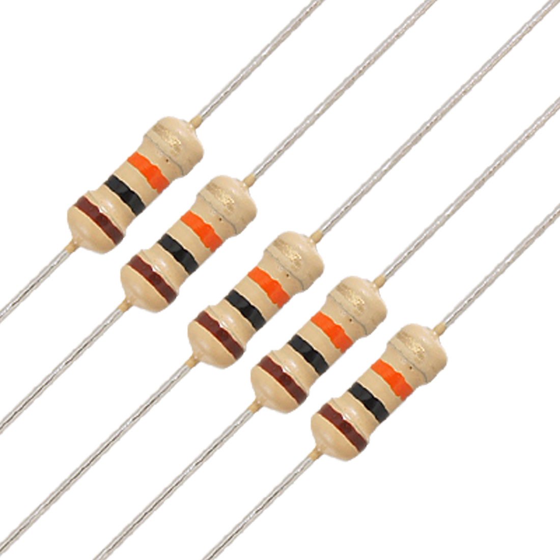 Uxcell 1/4 W Carbon Film Resistor Carbon Film Resistor Acid Gold Resistor 250 V 10K Ohm 5% Tolerance Set of 100 Electronic Circuits