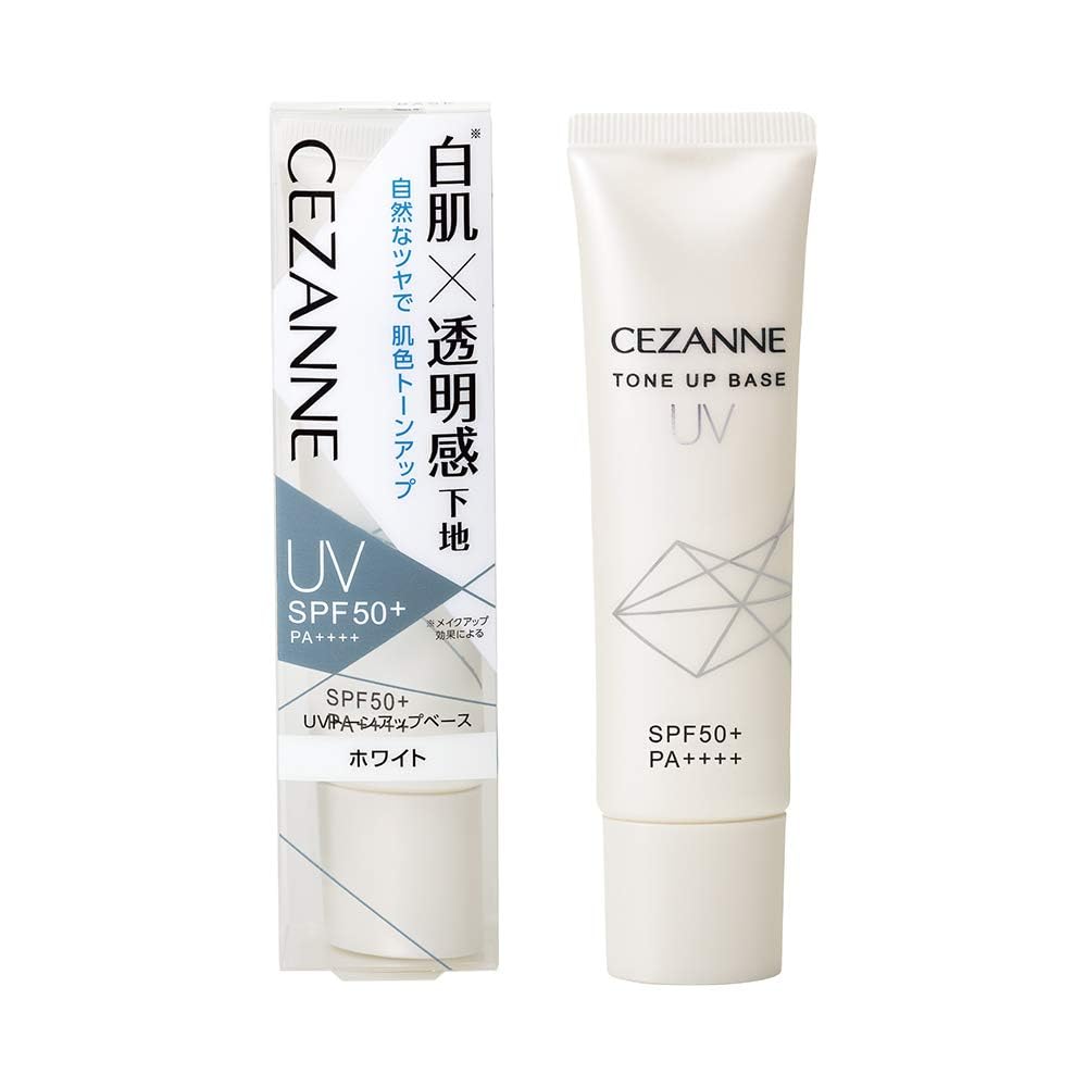 Cezanne UV Tone Up Base White 30g Makeup Base White Skin SPF50+/PA++++ Waterproof 30 grams (x 1)
