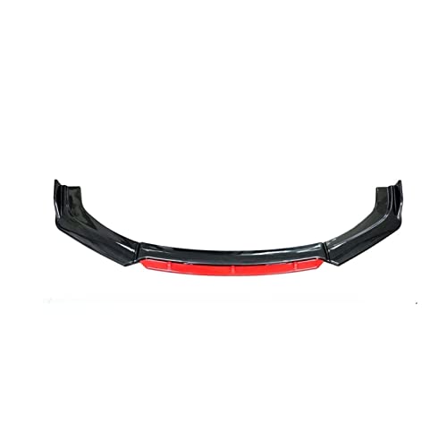 4pcs/set CR-Z CRZ 2011-2016 Front Bumper Lip Side Splitter Diffuser Body Kit Spoiler Guard Deflector Car Accessories (Carbon Look Red)