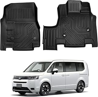 ステップワゴン エアー スパーダ RP6 RP7 RP8 フロアマット 車種専用 HONDA STEPWGN AIR SPADA 3D立体カーマット ガソリン車 防水マット TPE材質 保護マット 耐汚れ/耐摩擦 内装 カスタムパーツ インテリア アクセサリー 簡単取付 保護パーツ 2pセット (ステップワゴン RP6 RP7 RP8-フロアマット)