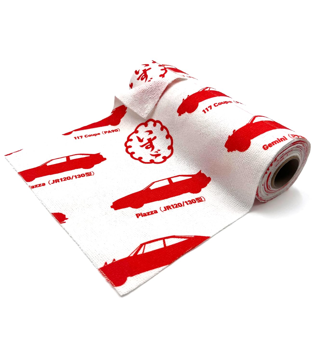 Clasica Isuzu ISUZU Collaboration Microfiber Roll Car Wash Cleaning Cloth 9.8 x 9.8 inches (25 x 25 cm), 25 Cuts