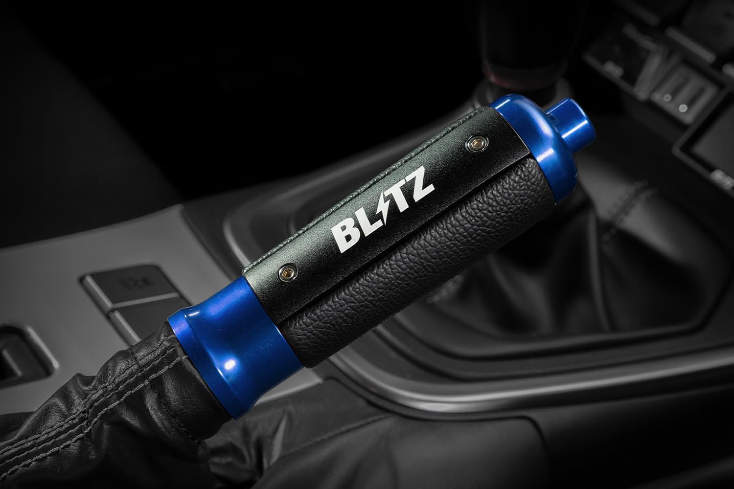 Рычаг ручного тормоза BLITZ GR86 86 BRZ из алюминия и кожи СИНИЙ ZN6 ZN8 ZC6 ZD8 14004, фото 2