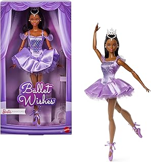 バービー(Barbie) バレエ・ウィッシュ Ballet Wishes Black シグネチャー きせかえ人形・ハウス ままごと・ごっこ遊び バービー人形 6歳から パープル JJX76