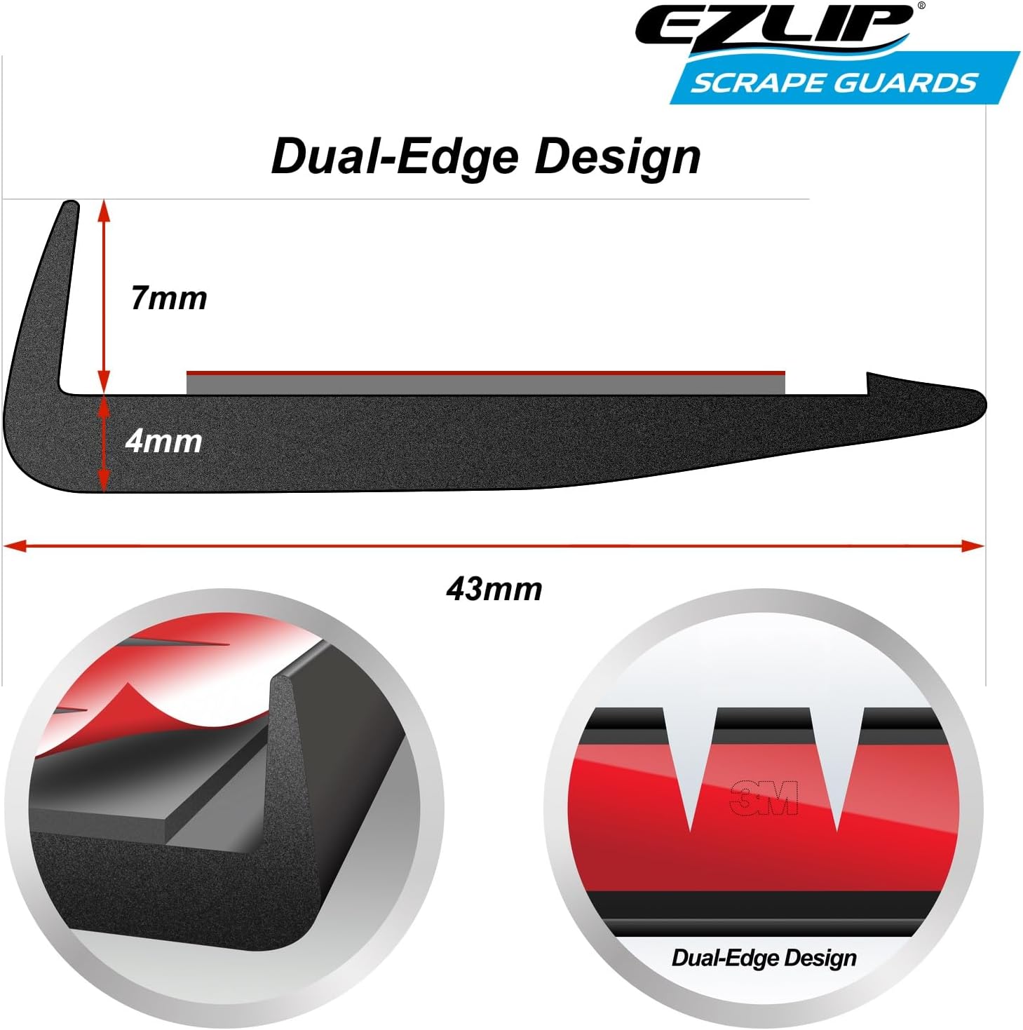 Универсальное защитное средство для губ Underguard EZLIP GUARD Easy Lip GUARD Black EZLIP JAPAN (в комплект входит очиститель), фото 3
