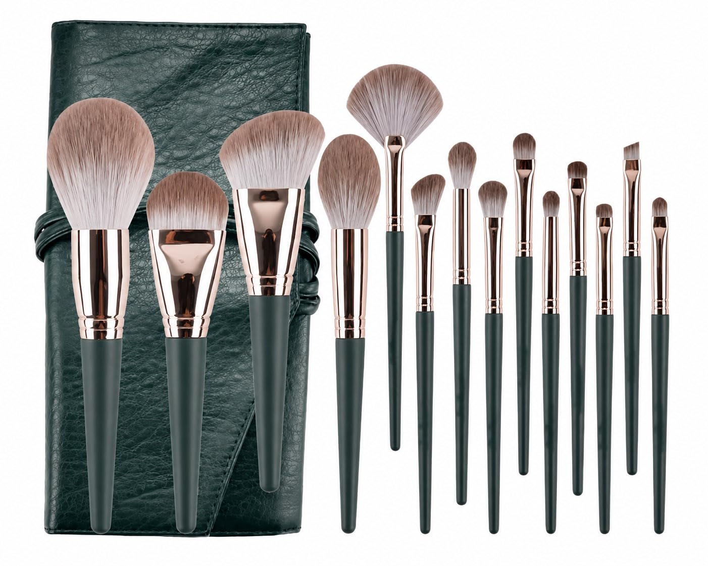 Jyuncho BEAUTY-M 14 Piece Makeup Arp Brush Set, Makeup Brushes, For Beginners, Makeup Brush Set, Cute, Stylish, Cosmetics, Eyeshadow Brush, Professional Specifications, Cute, Includes Pouch, Makeup