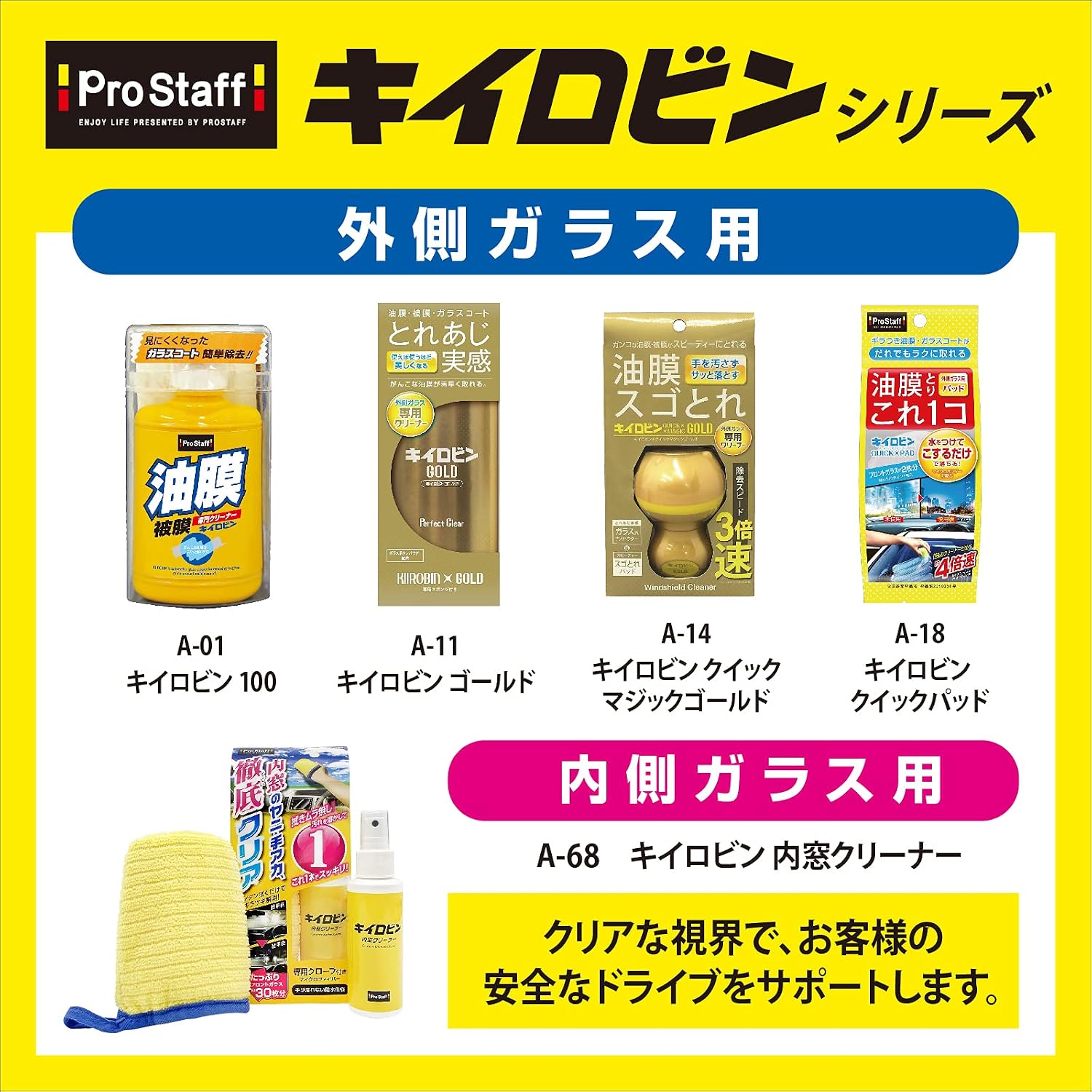 Очиститель для стекол Prostaff Car Care Glass Oil Film & Film Remover, 3,4 жидких унции (100 мл) A-68, фото 6