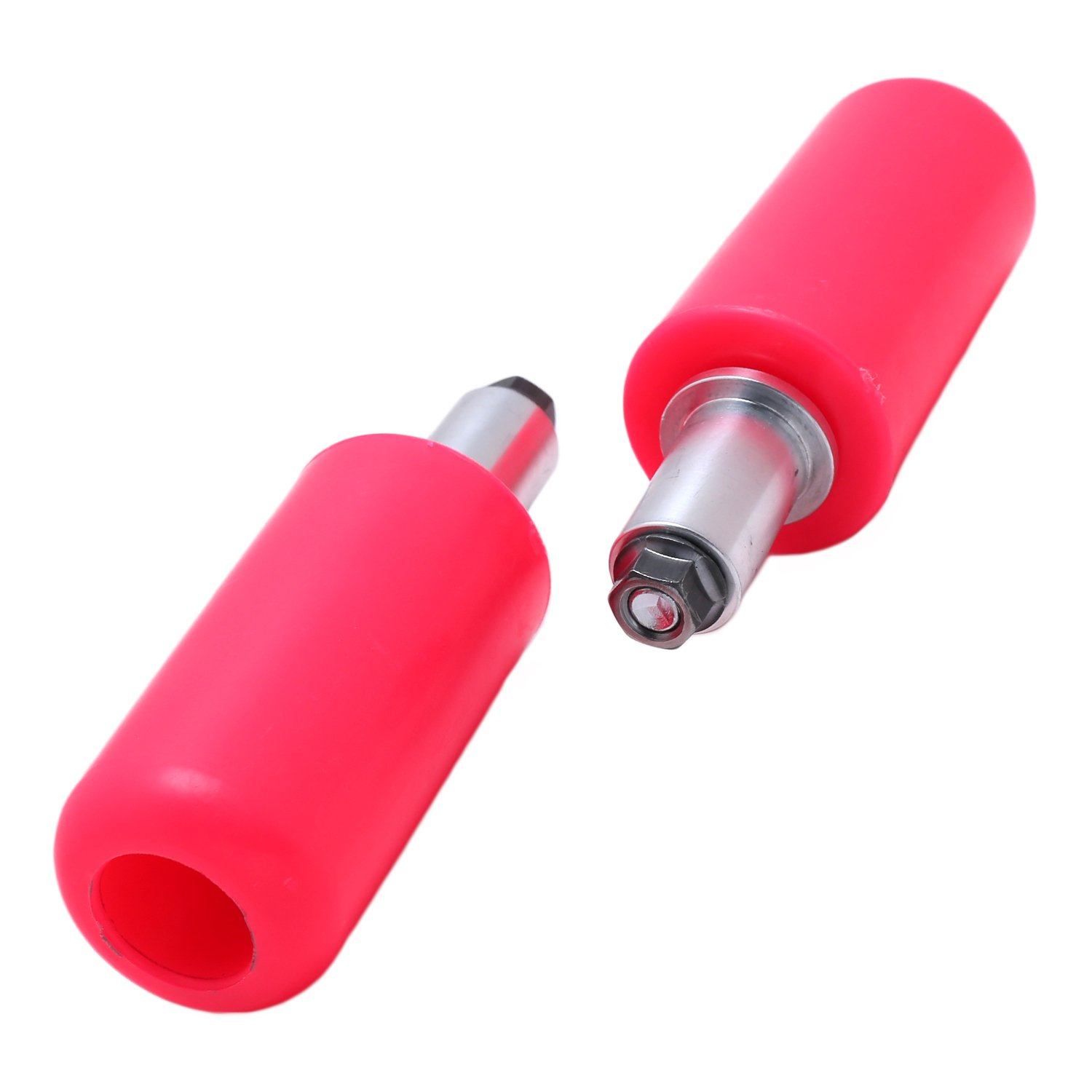 Nakira Engine Guard Frame Slider Universal Protector Left and Right Set Motorcycle Engine Slider (Pink)