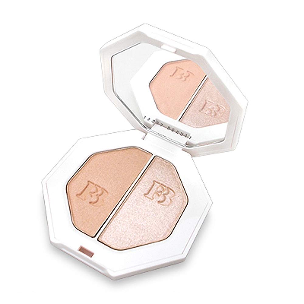 Fenti Beauty Highlighter Freestyle Highlighter, 0.1 oz (3.5 g) x 2 #LIGHTNING DUST #FIRE CRYSTAL