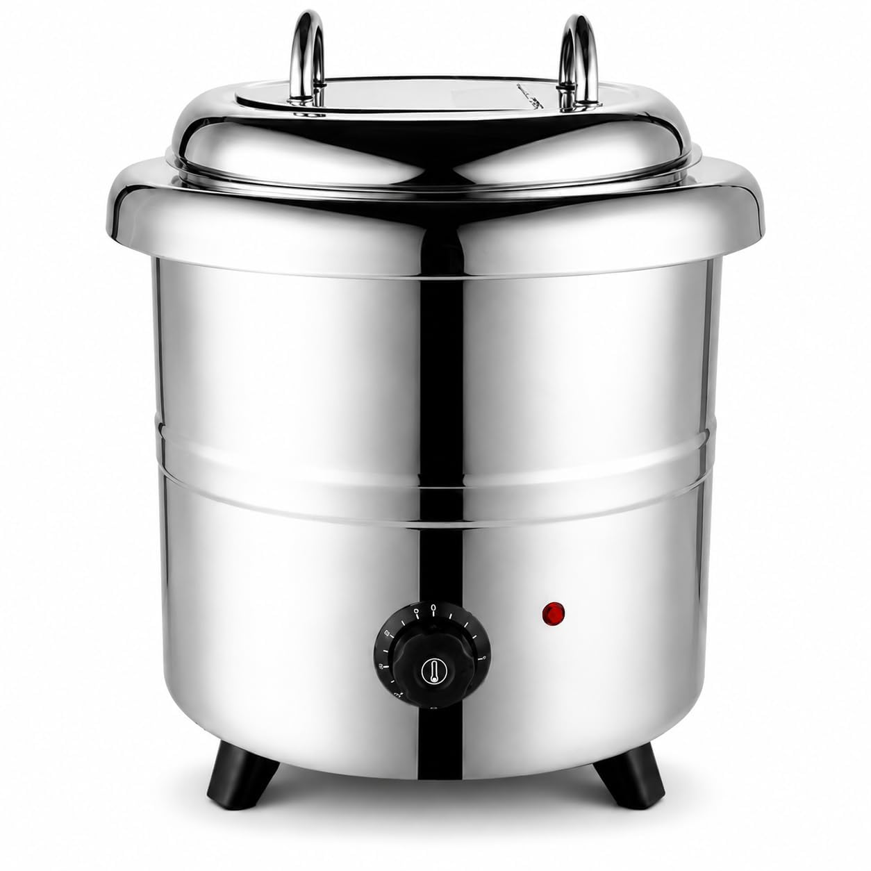 スープウォーマー 業務用 13L 電気式 400W 30～85℃温度調節 ステンレス製 味噌汁 カレー ビュッフェ 保温ジャー