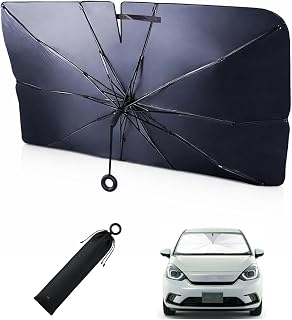 【パーシビア】傘型車用サンシェード ホンダ フィット GR系対応 中棒無し バックミラー開き口 ワンタッチ 折りたたみ式 紫外線対策 収納袋付き | 遮光 遮熱 暑さ対策 取付簡単 車用日除けカバー 日よけ対策 紫外線対策 内装劣化防止に