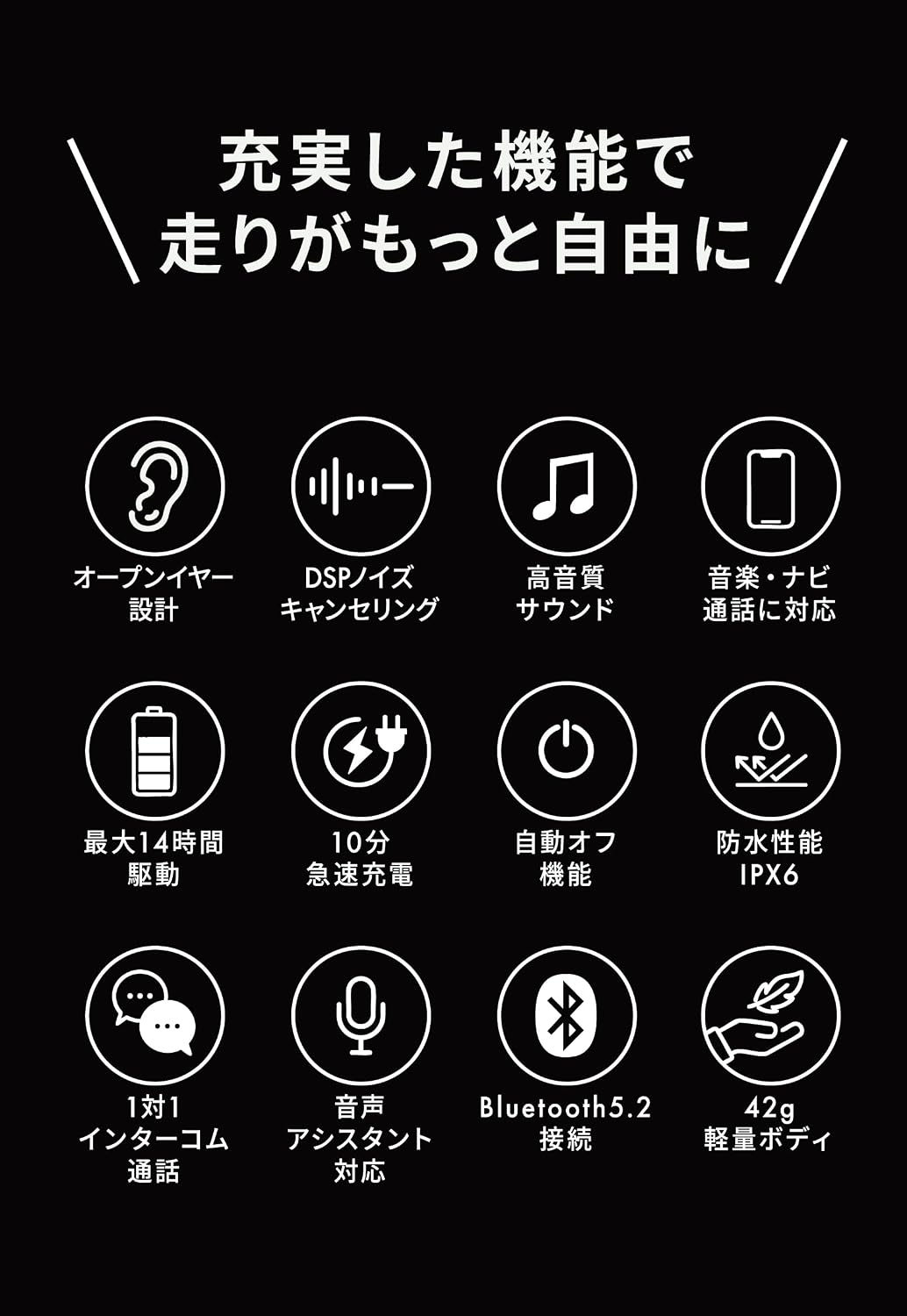Велосипедный шлем MAXWIN open year эксклюзивного использования cycle income Bluetooth 5.2 14-часовое воспроизведение ID-TA100-PLUS ID-TA100-Plus для велосипеда Bluetooth income, фото 6