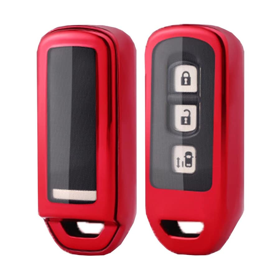 N-BOX Key Case TPU Smart Key Cover N-BOX N-ONE N-WGN N-VAN Honda Key Case Red