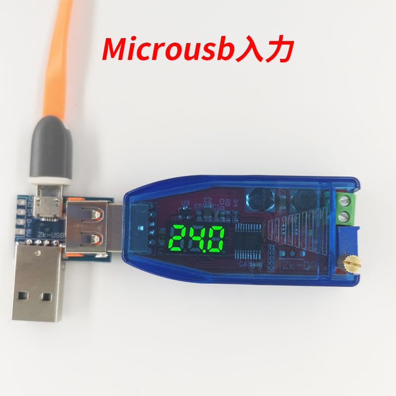 【REYLNXR】 Модуль стабилизации питания USB-регулятор мощности Регулятор напряжения питания DC-DC понижающий преобразователь напряжения от 5 В до 1-24 В со светодиодным цифровым дисплеем Низкое энергопотребление Простая установка и настройка, фото 3