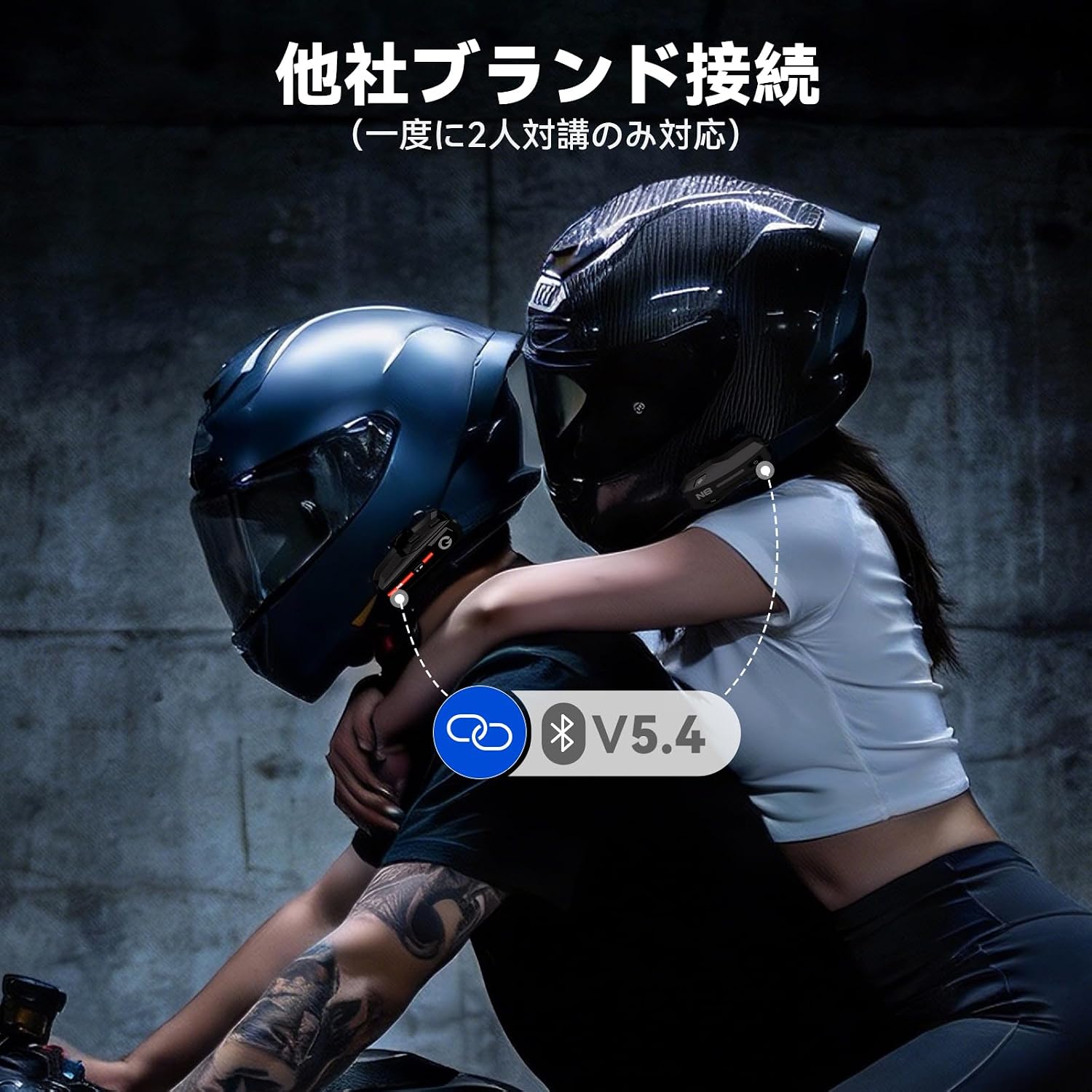 X2 Bike Income Bluetooth 5.4 Сопряжение в одно касание для одновременного вызова 2 человек и прослушивания музыки во время разговора Общий доступ к музыке 1 комплект, фото 9