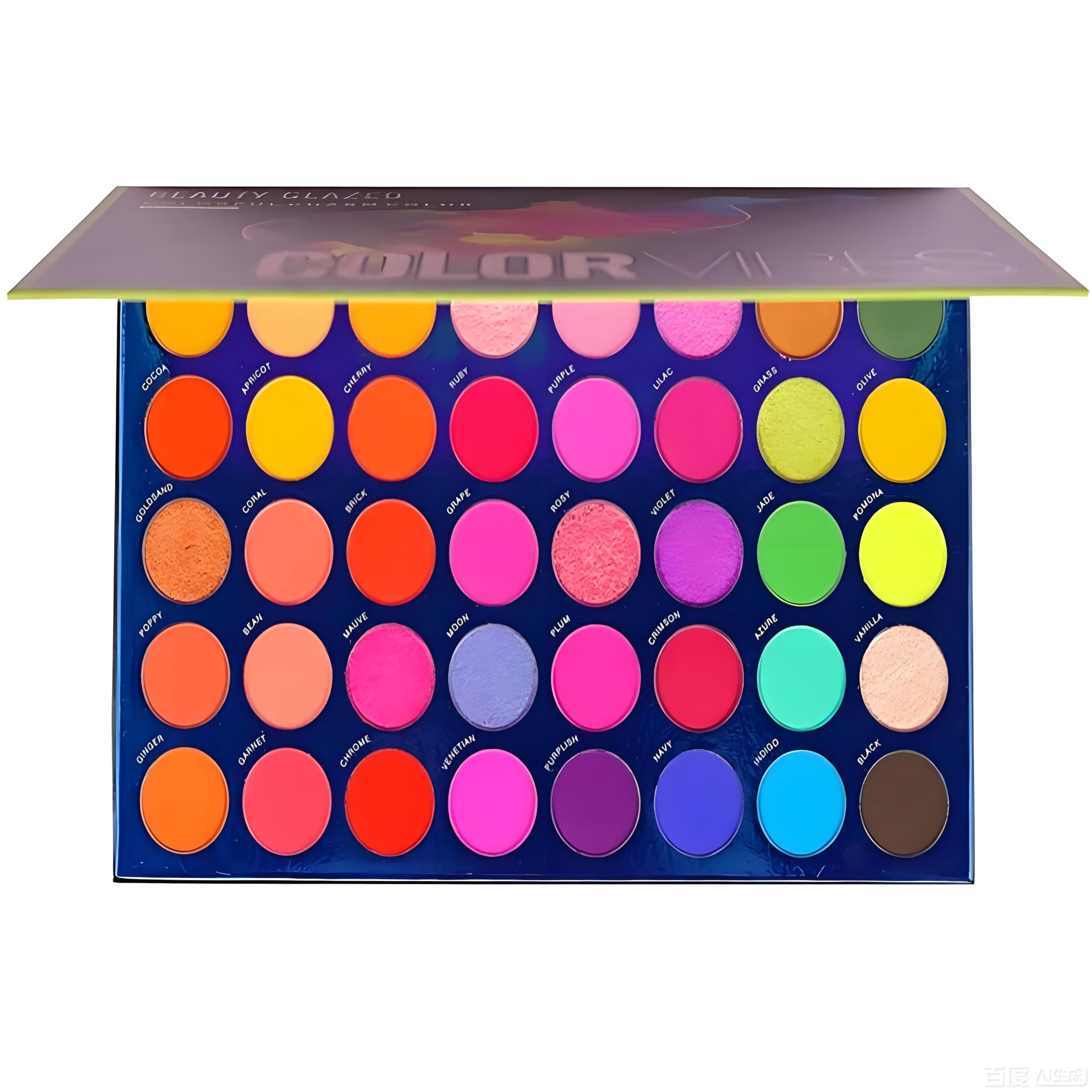 Beauty Glazed 40 Colors Eye Shadow Palette, High Color Glitter, Rainbow Colorful, Eye Shadow Shimmer, Matte, Silky Eye Makeup, Cosmetics