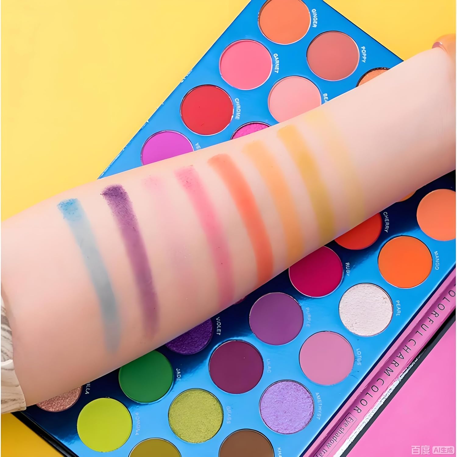 Палитра теней для век Beauty Glazed из 40 цветов, Яркий блеск, Радужные краски, Мерцающие тени для век, Матовый, Шелковистый Макияж глаз, Косметика, фото 6