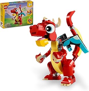レゴ(LEGO) クリエイター 赤いドラゴン おもちゃ 玩具 誕生日 プレゼント ブロック 知育 男の子 女の子 子供 6歳 7歳 8歳 9歳 動物 生き物 31145