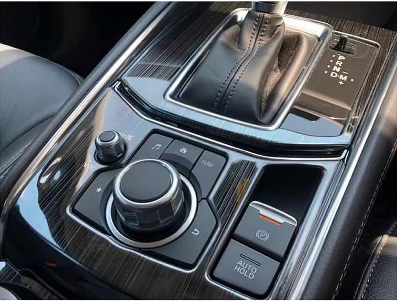 Крышка панели переключения передач Mazda CX-5 серии KF, Декоративная панель переключения консоли, Аксессуары для интерьера, 2 штуки [Черный титан], фото 2