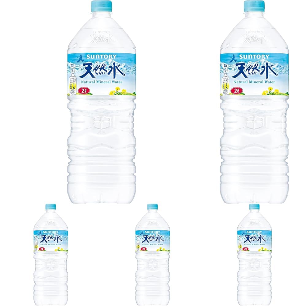 Suntory Natural Water (South Alps), 67.6 fl oz (2 L), 1 Bottle (x 5) 2 L (Pack of 5)