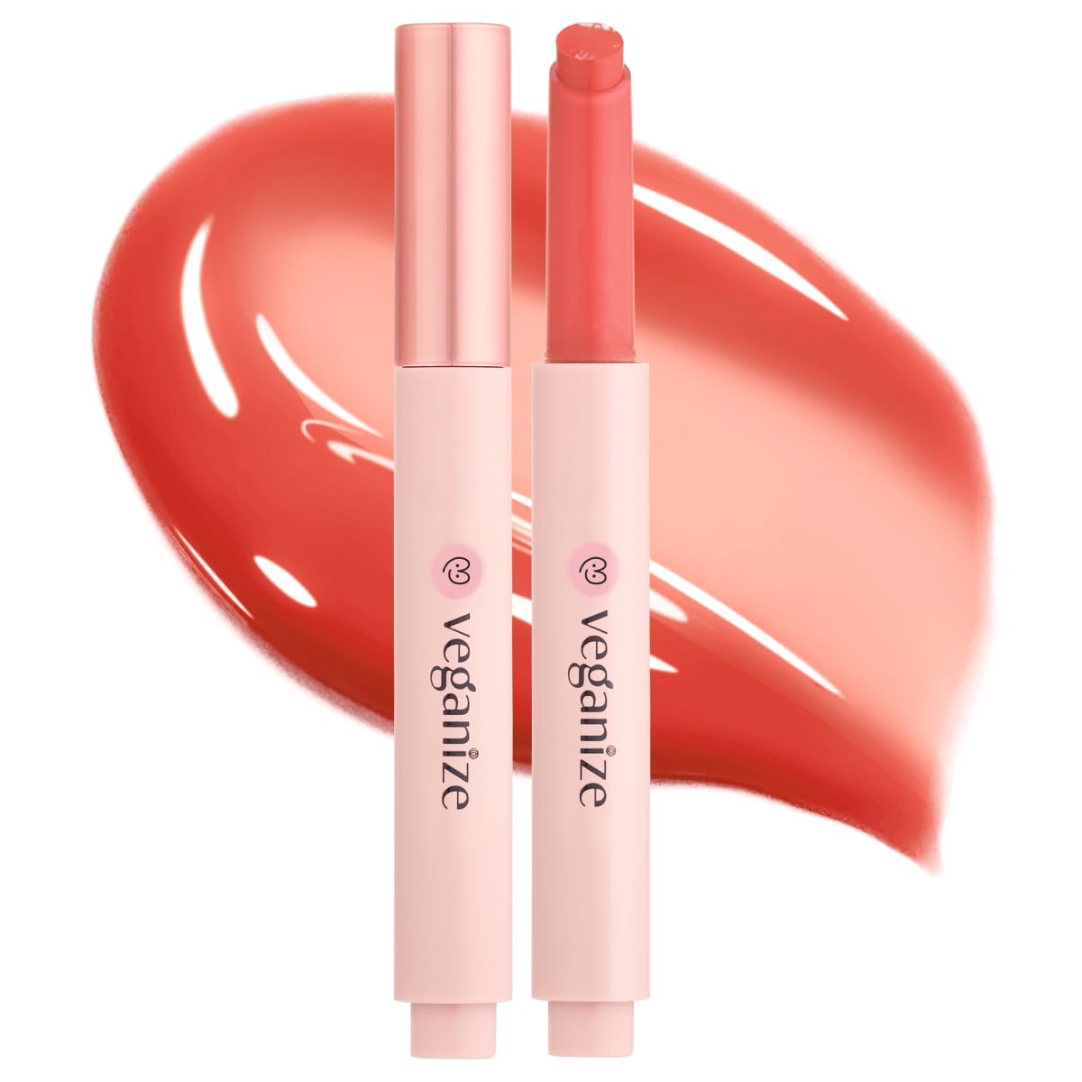 Veganize Veganize Collagen Lip Glass Balm Lip Balm Grinding Melting Balm Melting Lip Intensive Moisturizing Korean Cosmetics No. 5 Carrot Coral 5. Carrot Coral