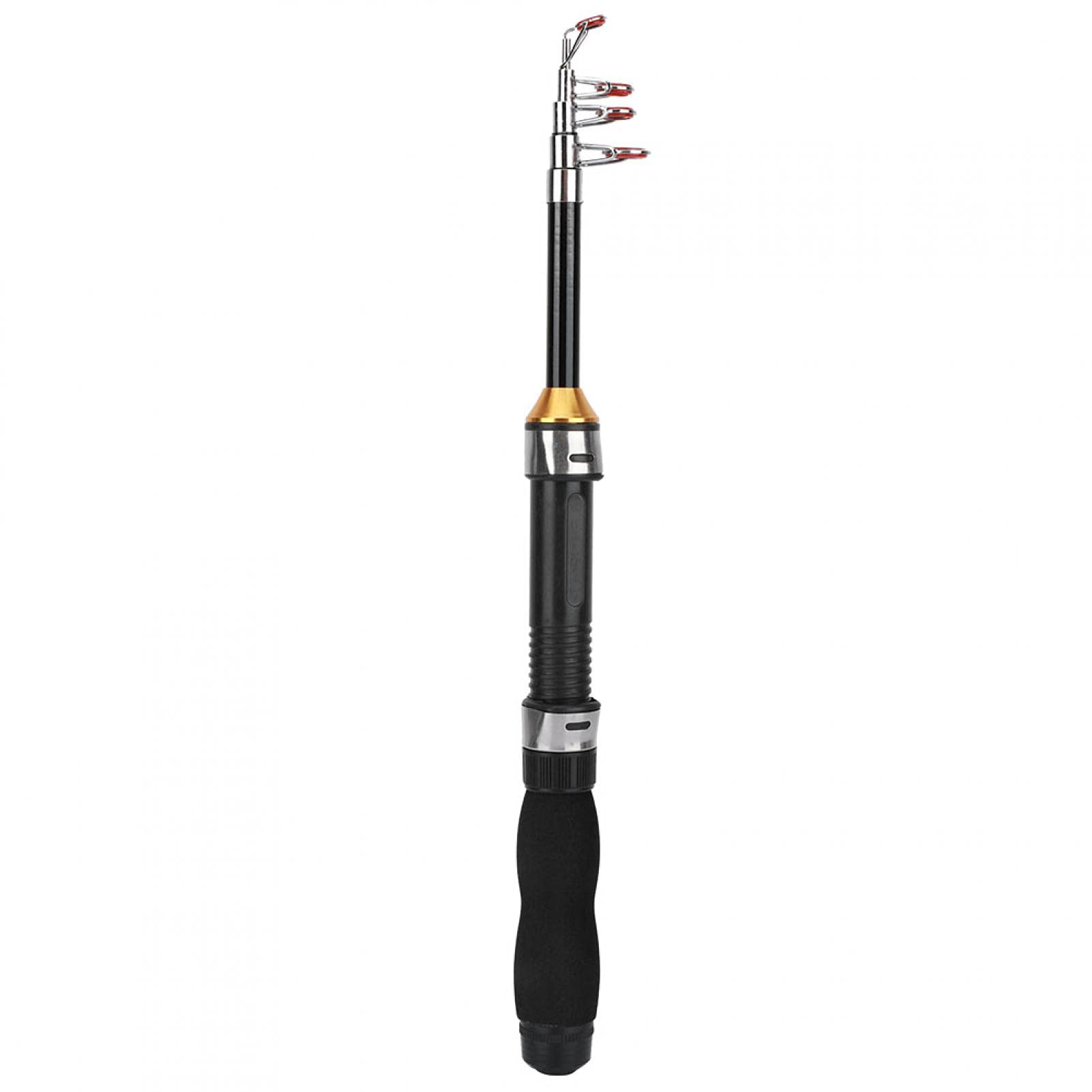 Ochun Hand Rod Fishing Rod Expandable Folding Type Sea Fishing Pier Fishing Travel Camping Sturdy Easy to Use Portable Fishing Equipment for Beginners (1M)