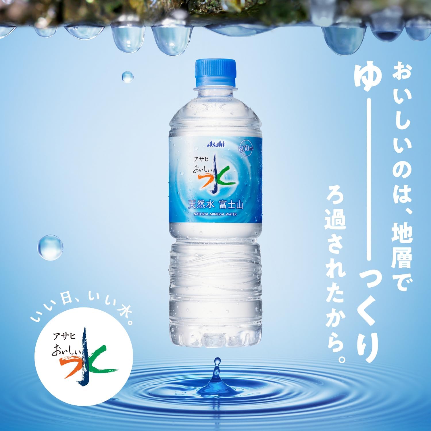 Вкусная вода Asahi с горы Фудзи 1)Без этикетки, фото 2