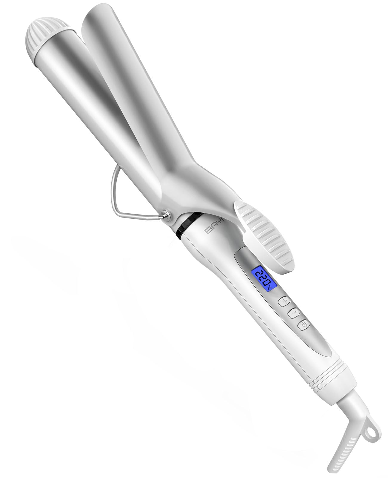 BAYATA Curling Iron, 1.5 inches (38 mm), Long Hair, 25 Levels of Temperature Adjustment, Adjustable from 212°F to 448°F (100°C to 220°C), 100V-240V for International Use
