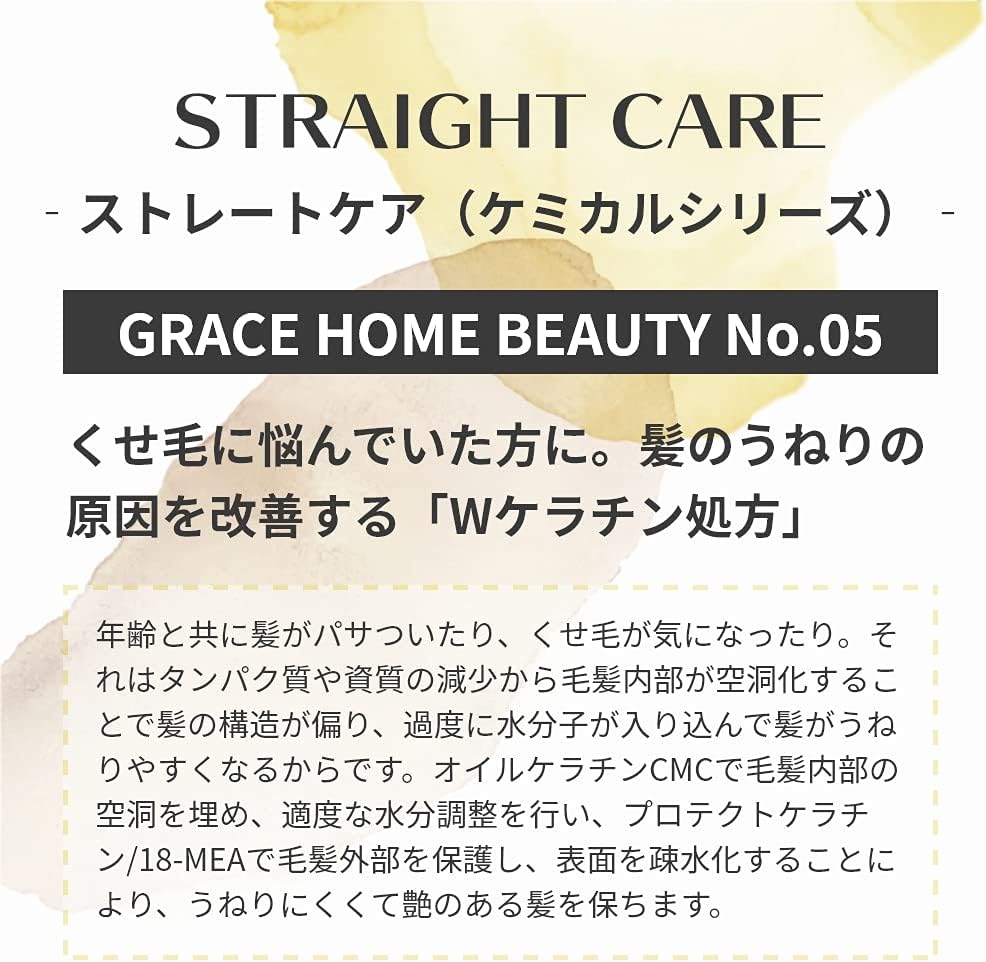 Шампунь и набор для ухода за волосами Straight Care (GRACE HOME BEAUTY №05) по 500 мл [Салонное качество, вьющиеся волосы, curly hair], фото 2