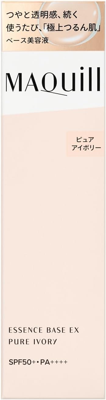 Macchiage Essence Base EX Pure Ivory, 30 г, SPF50+-PA++++ / Сыворотка-основа для макияжа / Кремообразная / с ароматом белых цветов и цитрусовых / Глянцевый прозрачный уход за кожей под макияж, фото 11