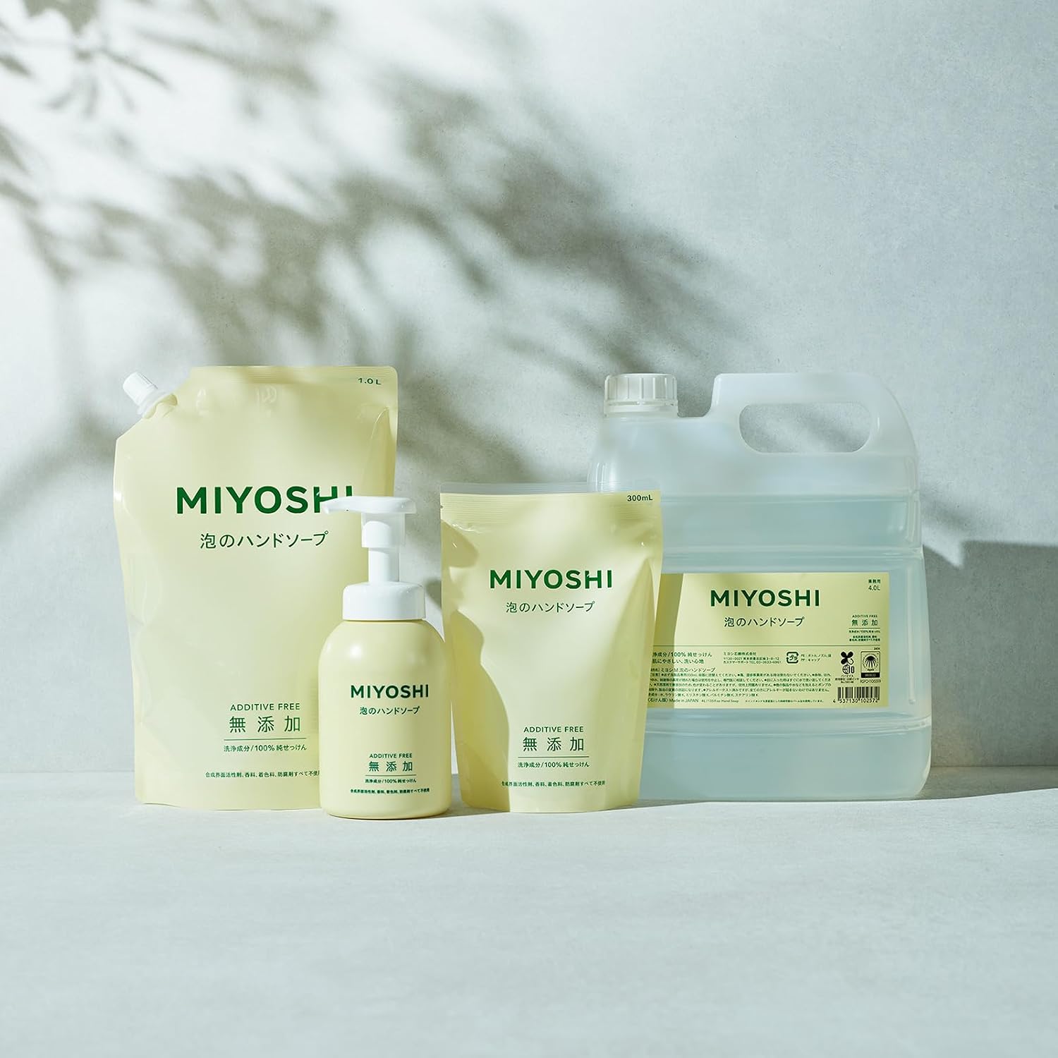 Пенящееся мыло для рук MIYOSHI без добавок, 1,0 л, фото 6
