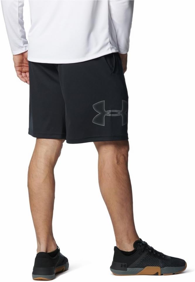 Мужские тренировочные шорты Under Armour UA Tech Graphic, цвет средний, черный, графит, фото 2