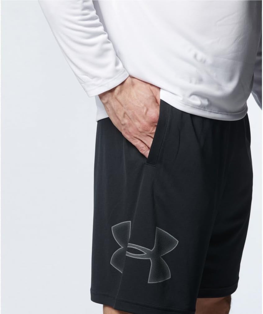 Мужские тренировочные шорты Under Armour UA Tech Graphic, цвет средний, черный, графит, фото 4
