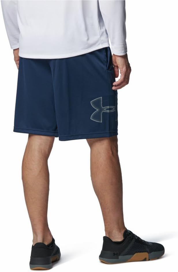 Мужские тренировочные шорты Under Armour UA Tech Graphic, цвет средний, черный, графит, фото 6
