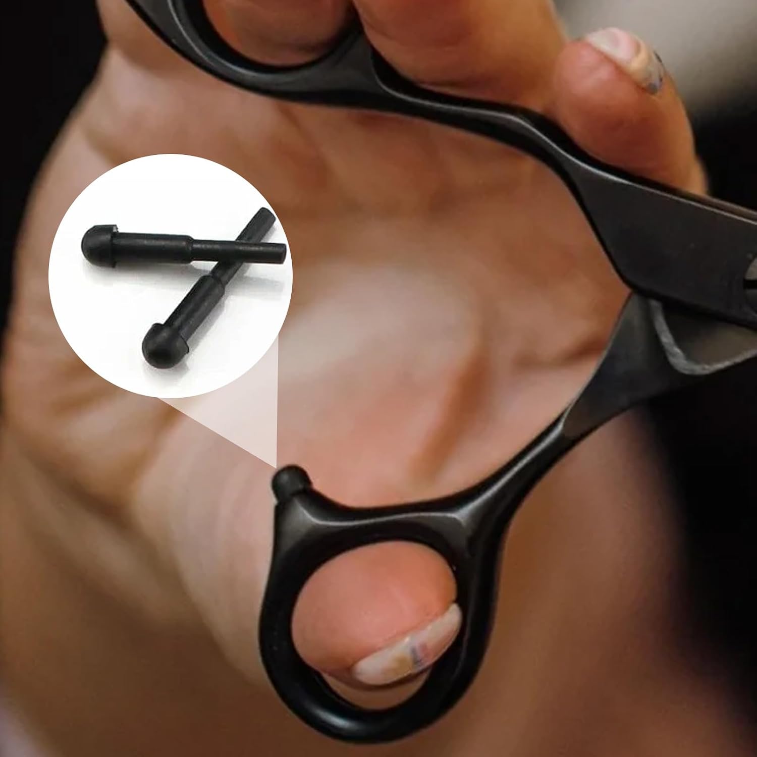 Town Wave Scissor Ножницы с глушителем, резиновые ножницы с глушителем, набор парикмахерских ножниц из 6 предметов, Ножницы для стрижки, Резиновые очки жизни для парикмахеров, Профессиональные ножницы для парикмахеров, фото 6