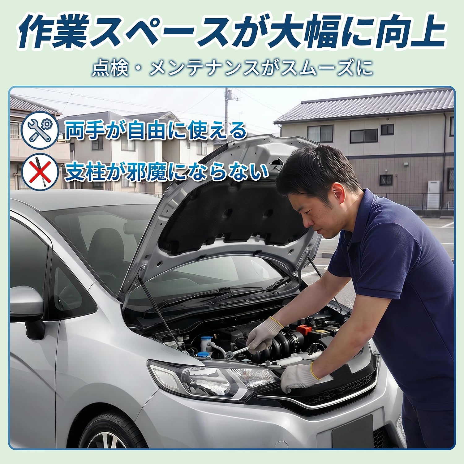 Амортизатор капота Газовый амортизатор капота для Honda 3rd GK3/GK4/GP5/GP6 2014-2019 Комплект из 2 гидравлических амортизаторов для велосипедов, фото 4