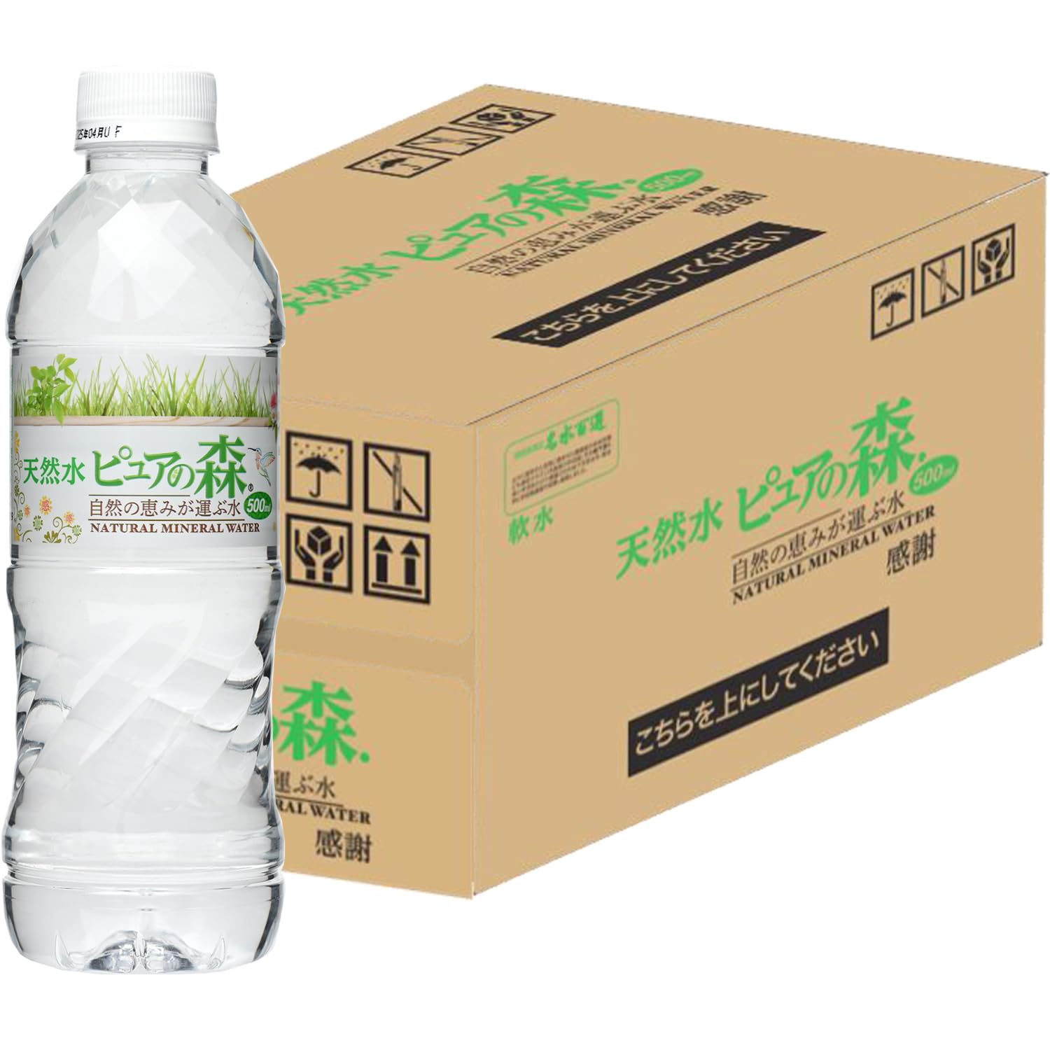 Natural Water Pure Forest 16.9 fl oz (500 ml) PET Bottle × 24 Pack