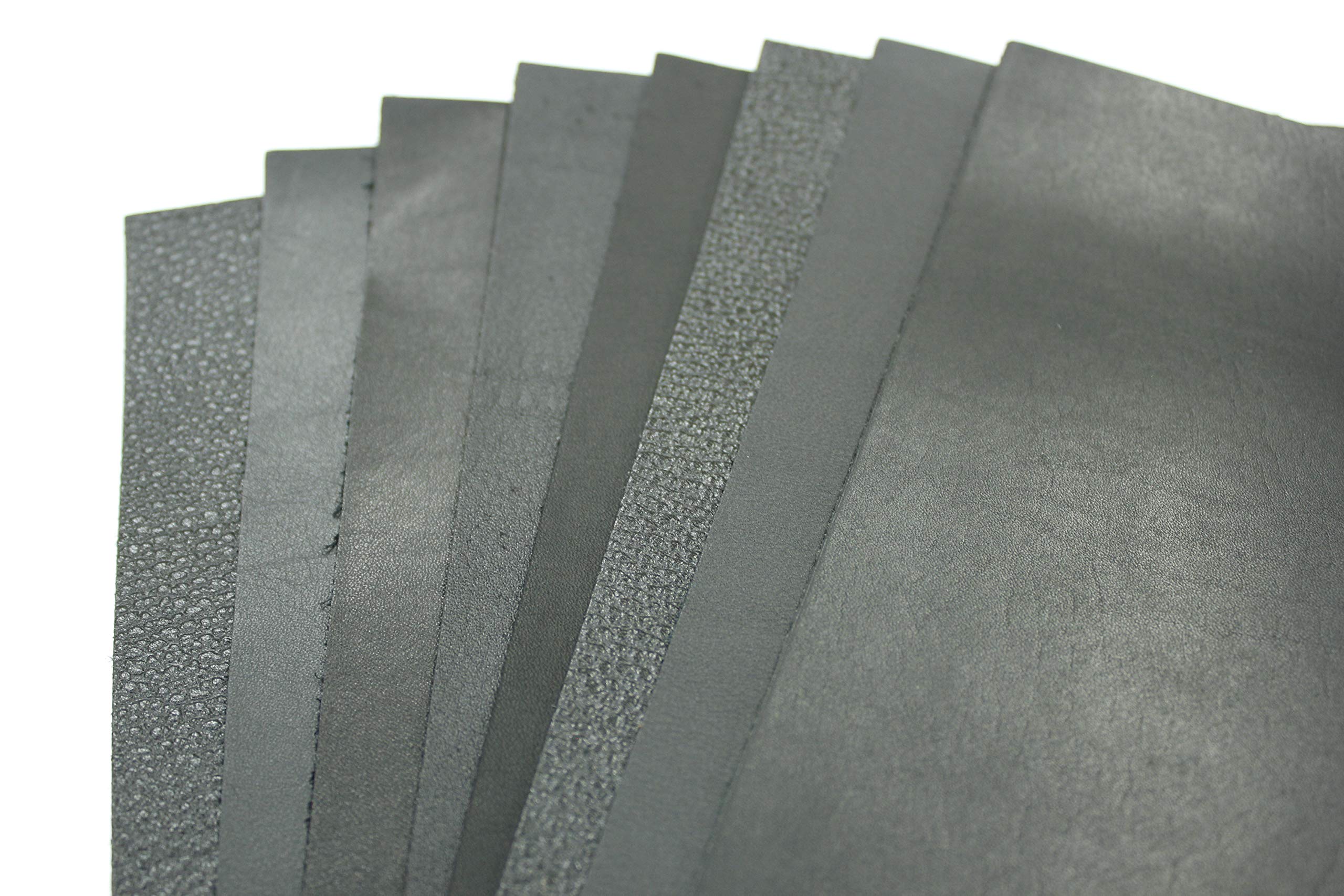 10cube Leathermart Leather Craft Leather Scraps Pack (A4×8 sheets, Black series) Genuine Leather Natural Leather A4×8枚 Black