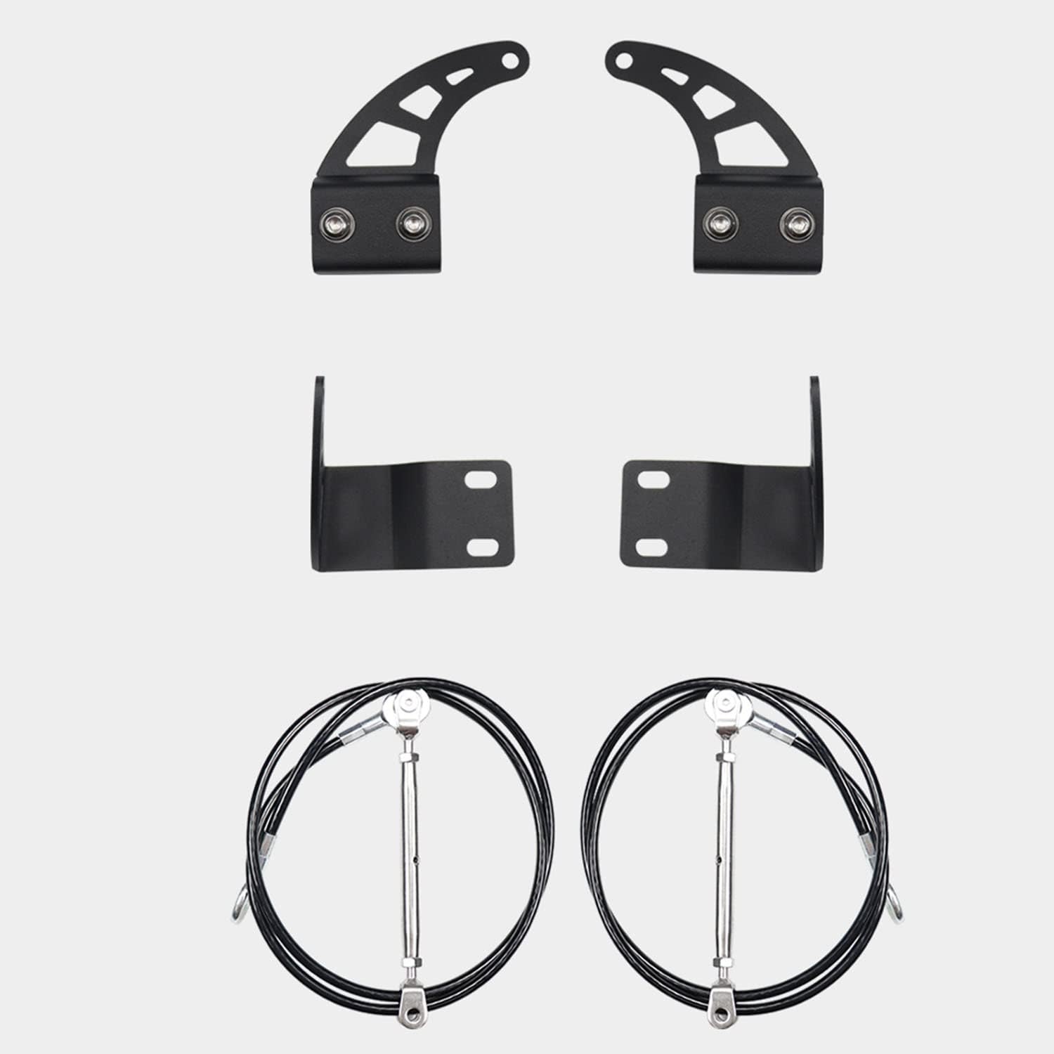 Новый комплект крепления обода Suzuki Jimny JB64 JIMNY Sierra JB74 Nomad JC74 Jungle Protector Трос для устранения препятствий на лесной дороге, защитный кронштейн капота, внешние детали и аксессуары эксклюзивного дизайна на заказ (комплект крепления обода), фото 8