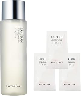 【25年リニューアル商品】ホメオバウ(Homeo Beau)ローション 160mL 化粧水 フラーレン 保湿力 ハリ 乾燥肌 敏感肌 肌荒れ【公式店限定】(1.5mLパウチ3包付き！)