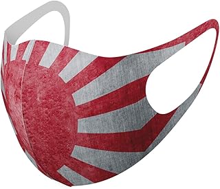 [スマコレ] デザイン マスク ２枚セット ポリエステル 洗える 布マスク 【 XS S M-L XL 】 4サイズ 011879 赤 日本 日の丸