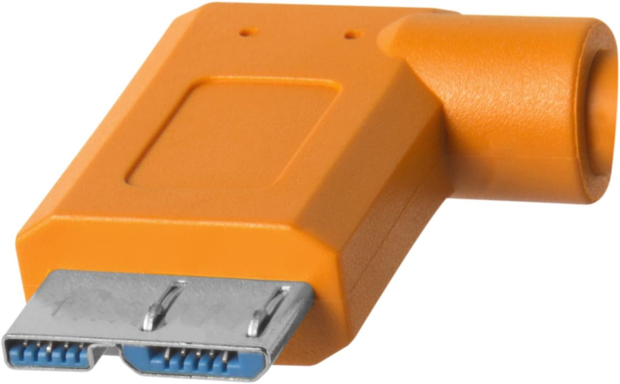 Инструменты для привязки TetherPro USB-C к 3.0 Micro-B под прямым углом, 15' (4 штуки CUC33R15-ORG, фото 4