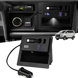 【急速充電】デリカ D5 増設電源ユニット 増設ポート アクセサリー 増設キット CV1W CV2W CV4W CV5W 新型 三菱 DELICA 後期 分配器 専用設計 usb 増設ソケット QC3.0 USBポートx1 Type-C PDポートx1 スマホ 急速充電 ledフットライト 車両電圧計付き デリカ 内装パーツ 取り付け簡単