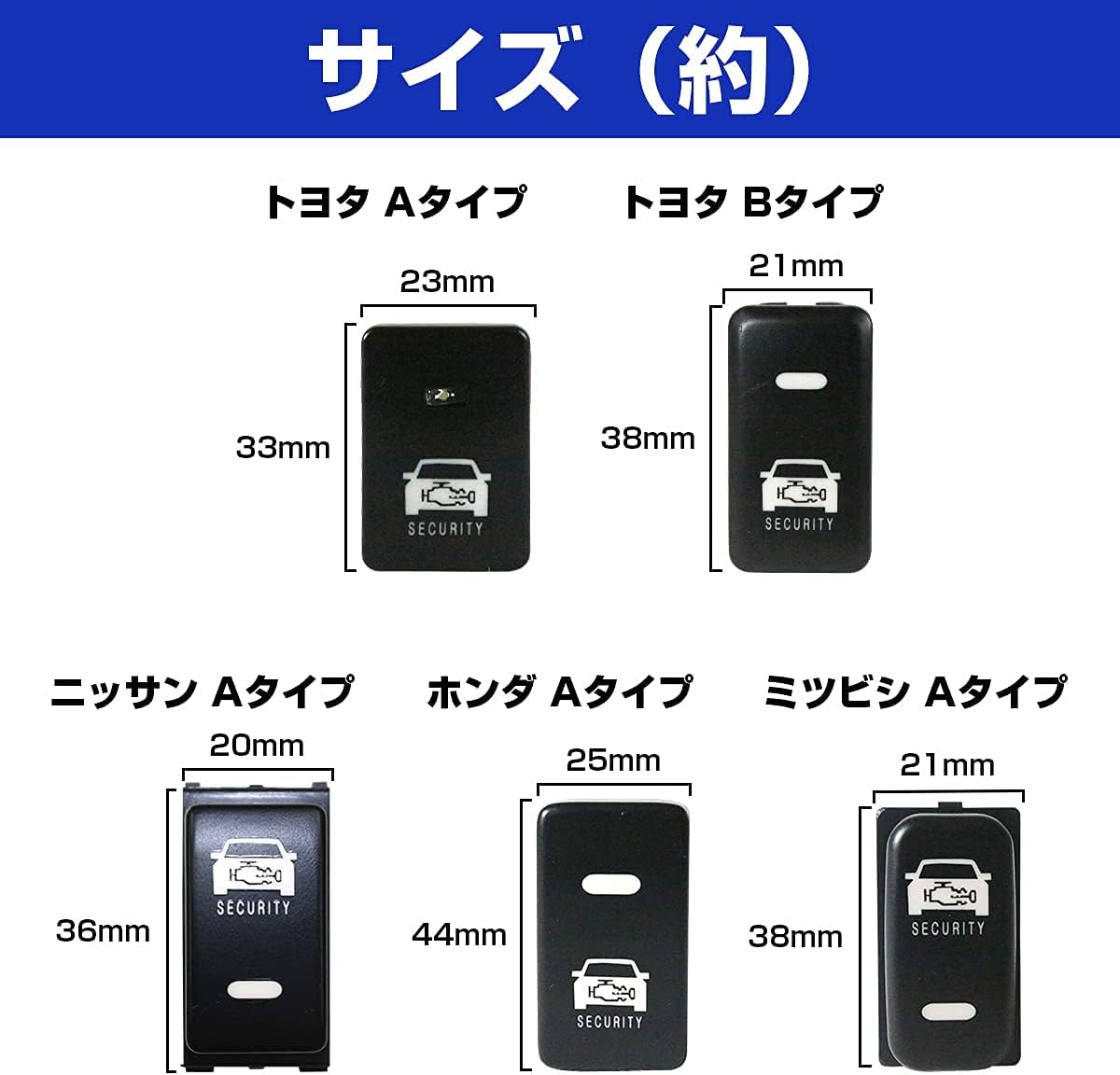 Toyota A type High Ace 200 system 4 type H25.12- Фиктивная панель безопасности с функцией мигания светодиодом/красной крышкой выключателя, фото 5