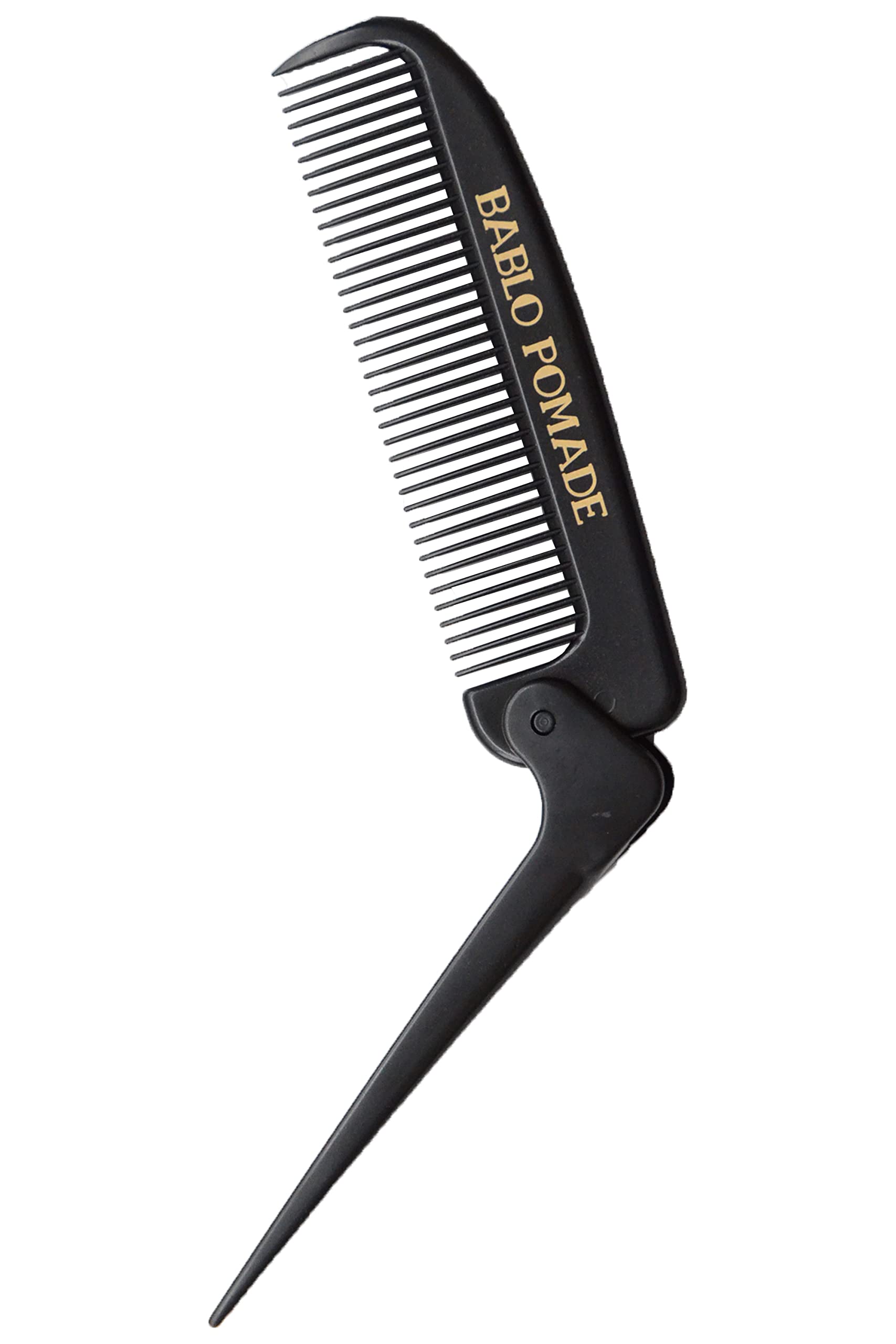 BABLO POMADE Folding Comb, Men's Portable Hair and Beard Comb, Barber Comb, Hair Comb, Made in Japan Single Item