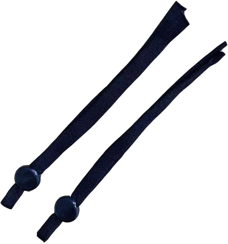 [20 pieces] Mask Rubber, For Masks, Handmade Mask, Mask, Rubber Cord, DIY, Black, White, Stretch, Flat Type, Mask String, Rubber for Masks, Soft, Painless, Handicrafts, Elastic Cord, 0.2 inches (5 mm), Flat Mask, Pain-Resistant, Color, Blue, Pink, Flat Rubber, Adults, Adjustable, (Black)