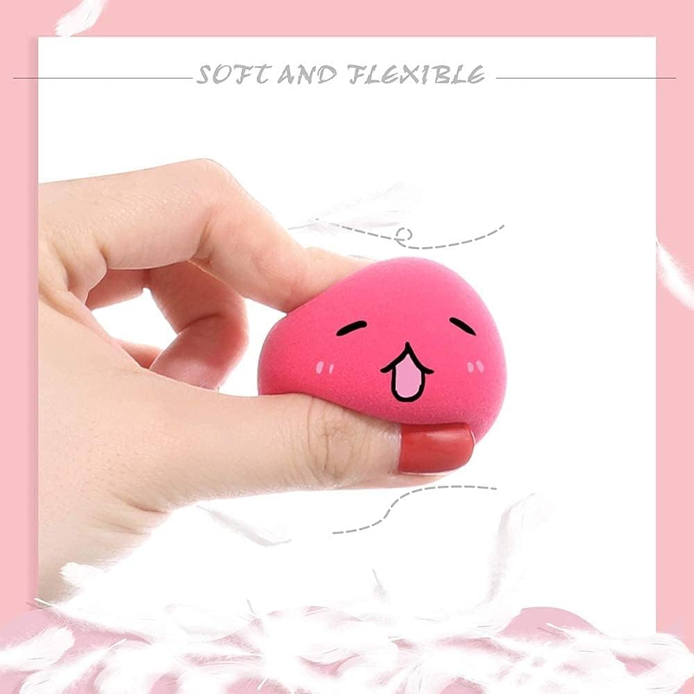 Профессиональный розовый спонж для макияжа MELODINE Beauty Blender Face Makeup Легкий спонж для лица Puff - (1 упаковка), фото 5