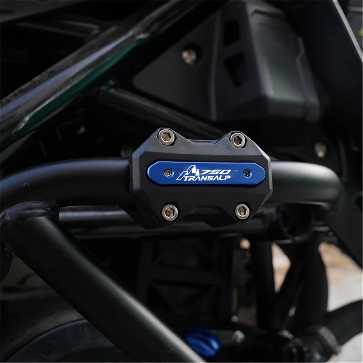 Подходит для Transalp 750 XL 750 Transalp XL750 2024 2023 Аксессуары для мотоциклов Защита двигателя Бампер Противоаварийная планка Блок Серый A, фото 5